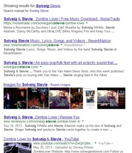 Solveig Stevie Google Results