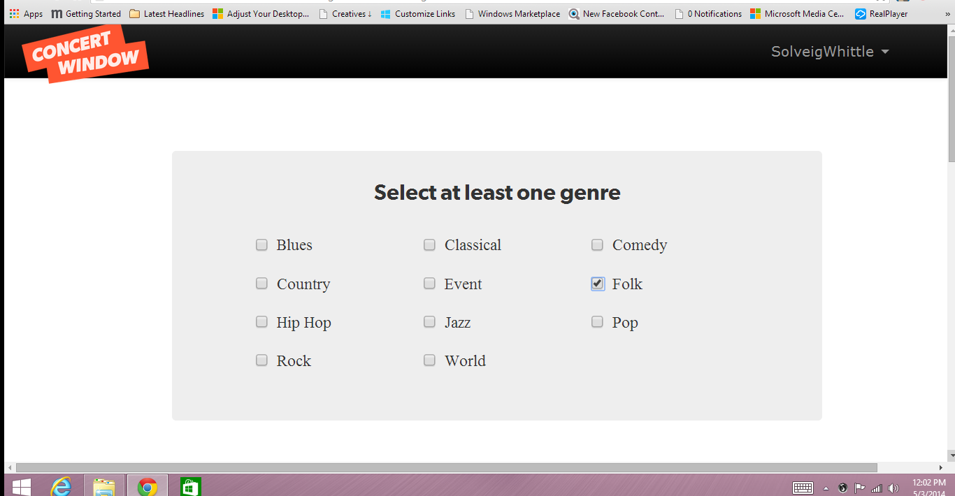 Select a genre